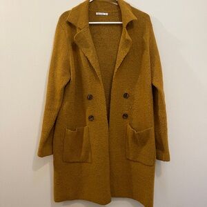 Pink Clover Mustard Teddy Jacket